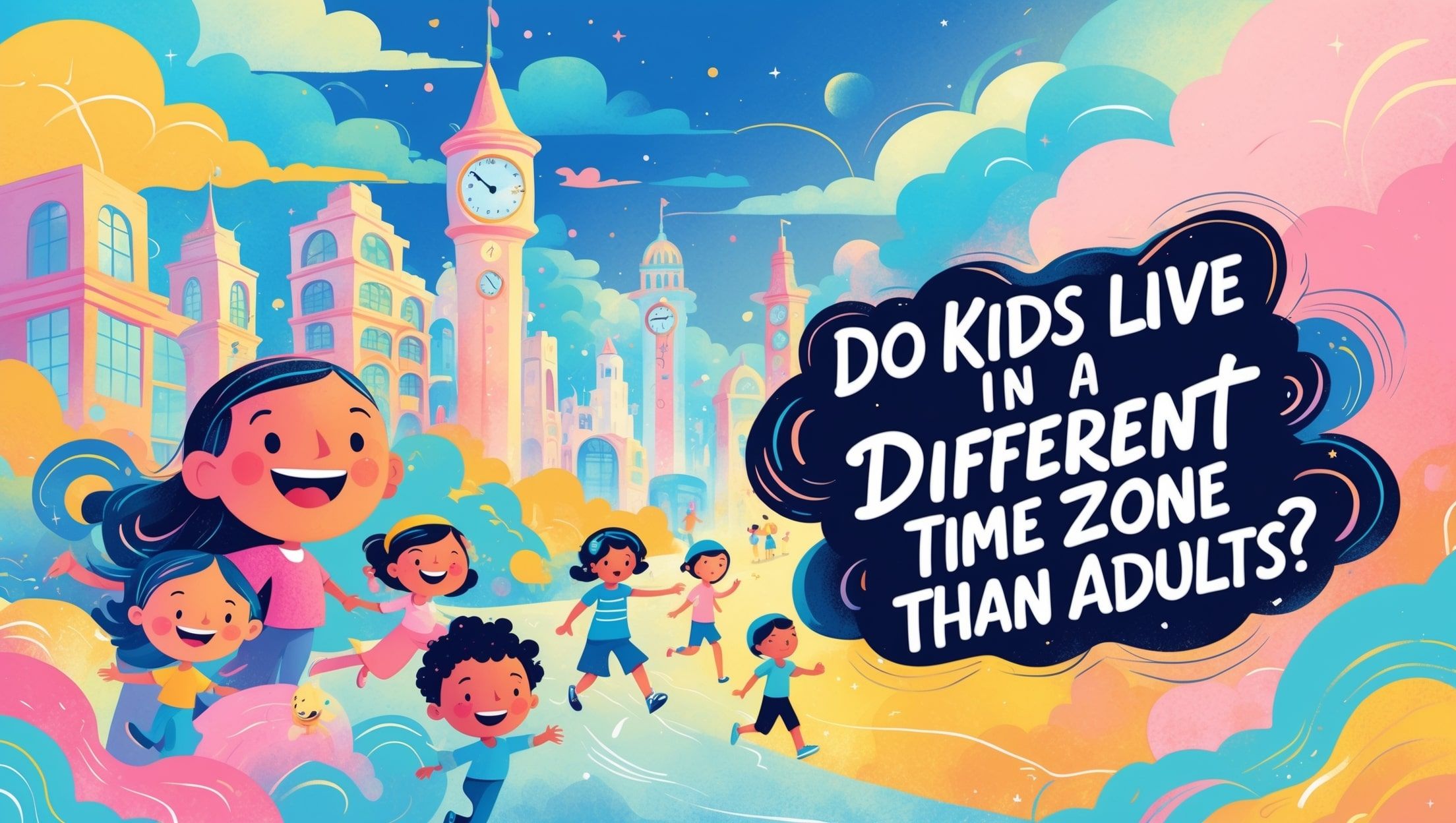 孩子們的時區是否與成人不同？