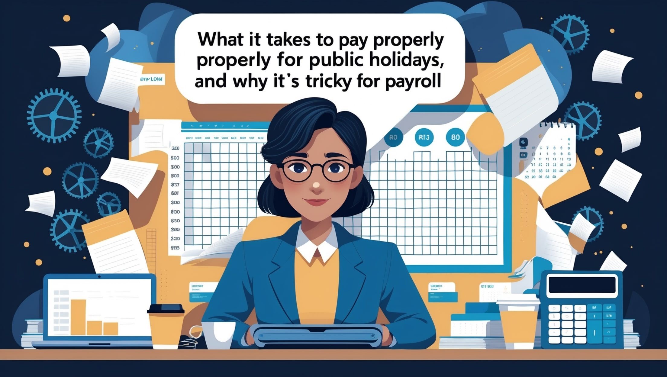 支付公共假期的正確薪資所需的條件，以及為何這對薪資處理來說是棘手的