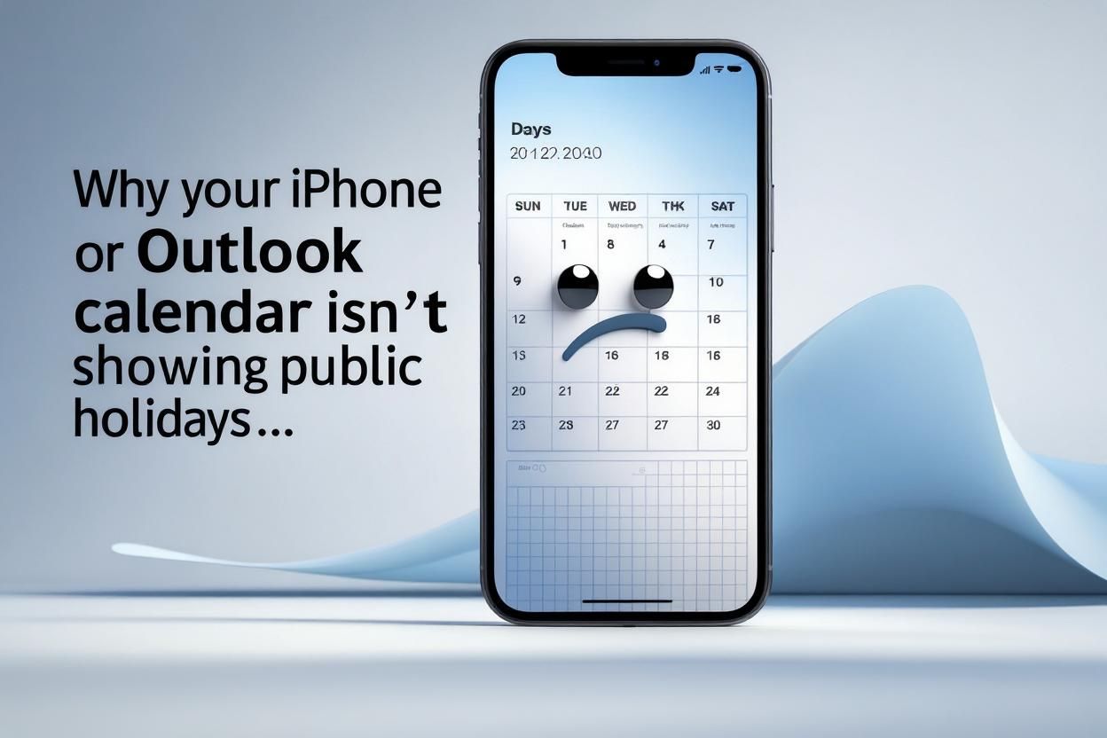 Why your iPhone or Outlook calendar isn’t showing public holidays